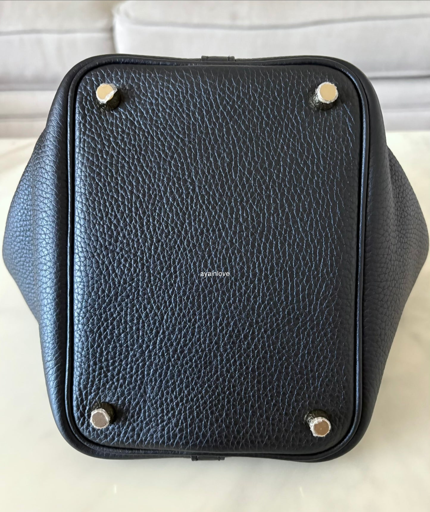 HERMES Picotin Lock 18 Noir Black Taurillion Clemence Gold Hardware