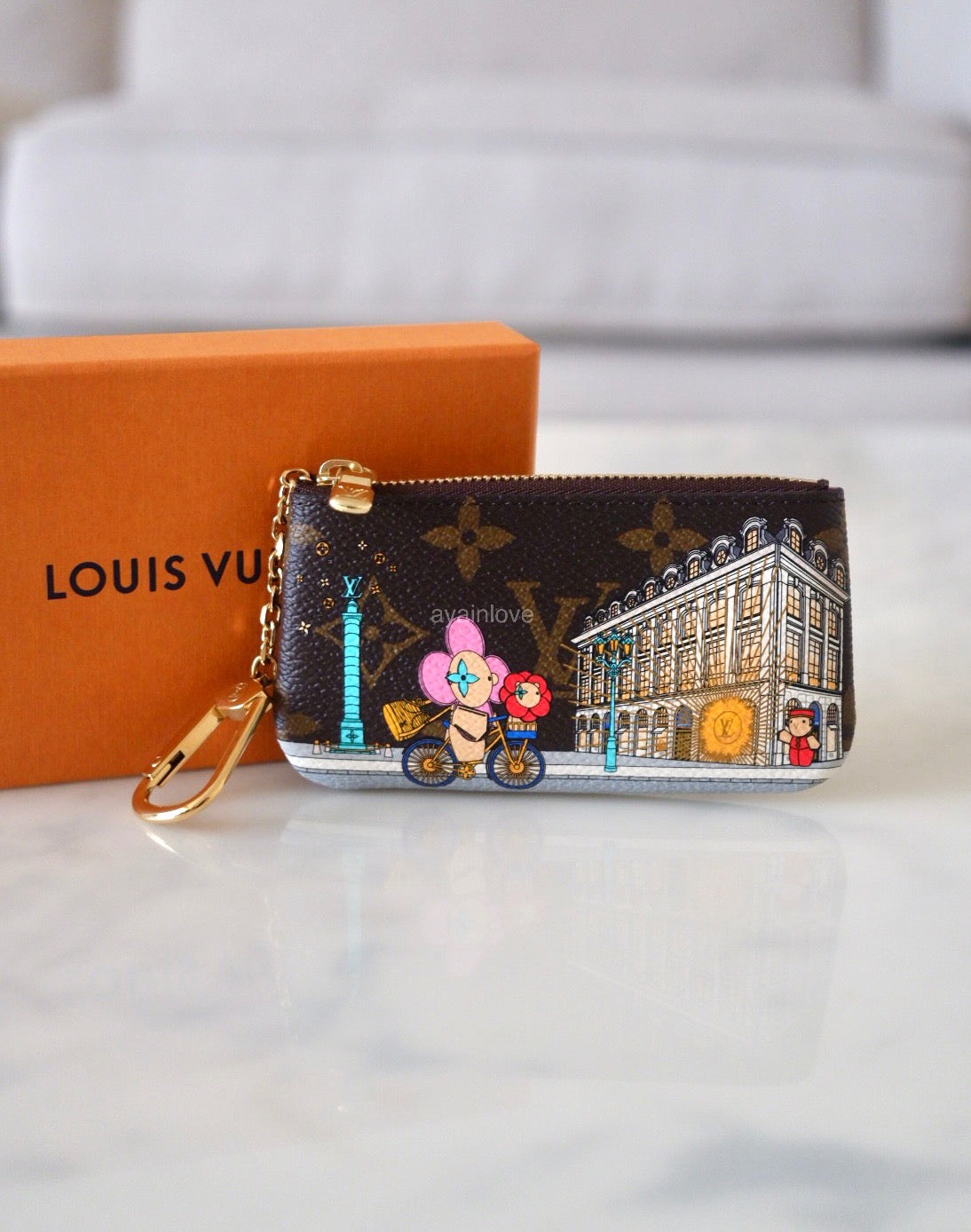 louis vuitton card holder limited edition LV LOUIS VUITTON Animation Paris Holiday 2022 Key Pouch Card Holder Vi – AYAINLOVE CURATED LUXURIES