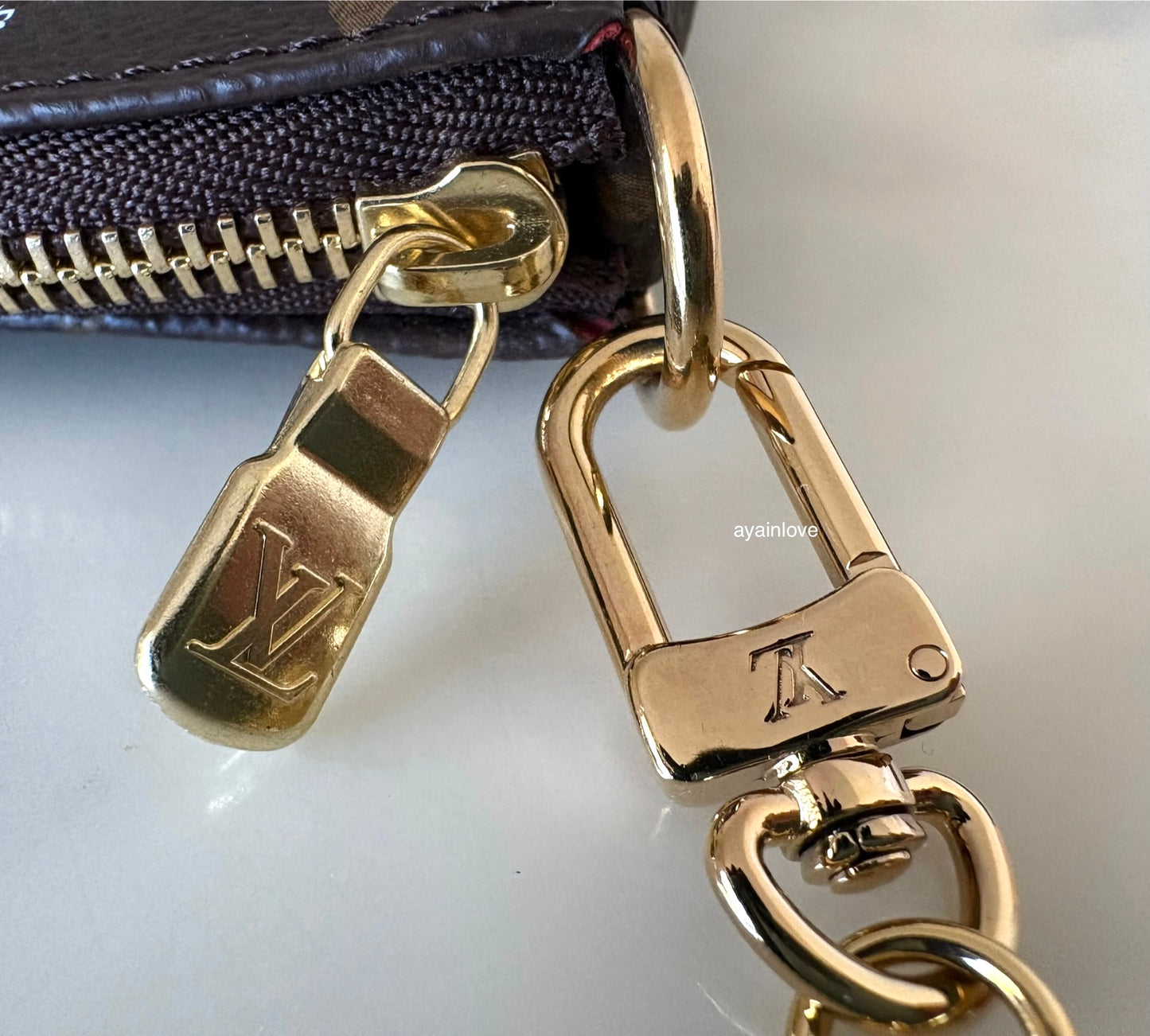 LOUIS VUITTON LV Holiday Limited Edition Vivienne London Animation 2021 Mini Pochette Monogram Gold Hardware