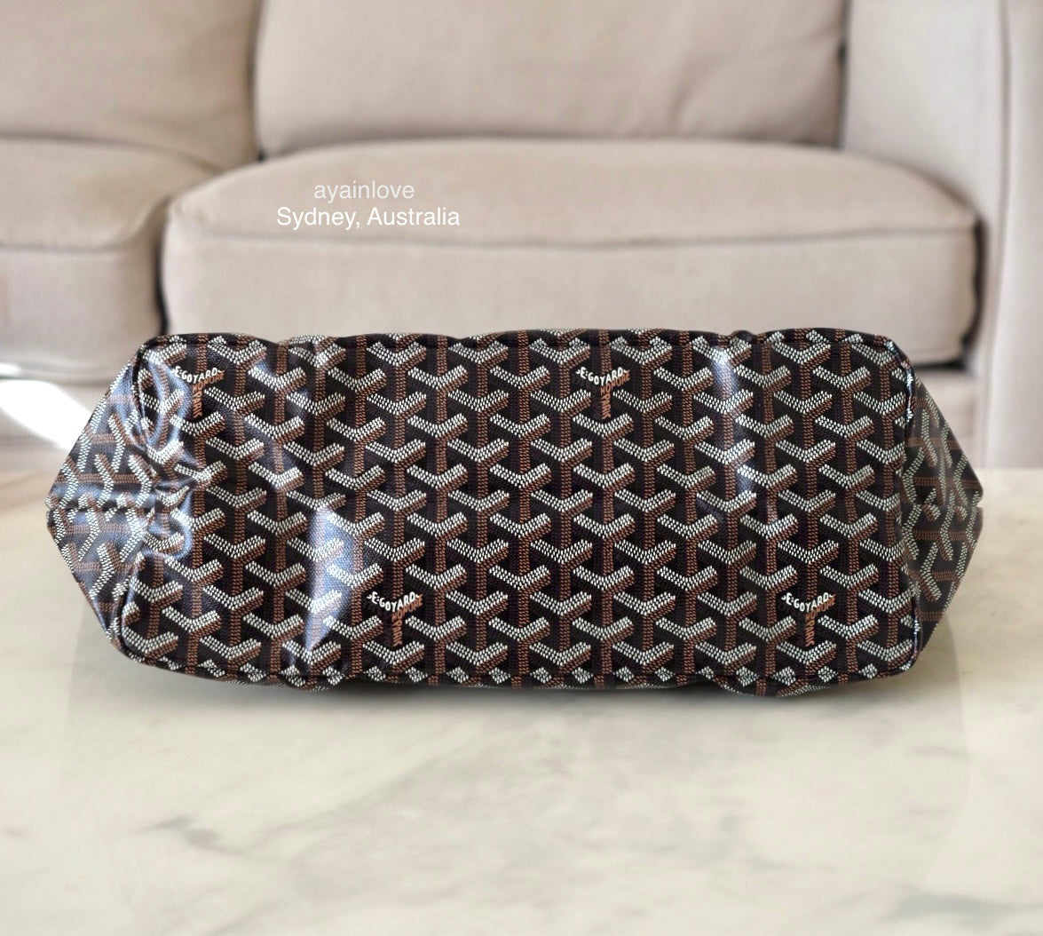 GOYARD St Saint Louis PM Black Tote Bag 2025