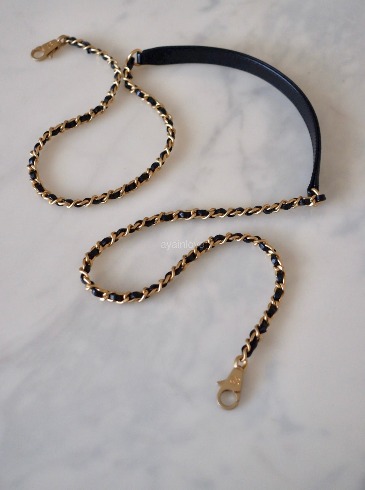 CHANEL Black Caviar Coco Chain Leather Handle Mini 19cm *Microchipped* Brushed Gold Hardware