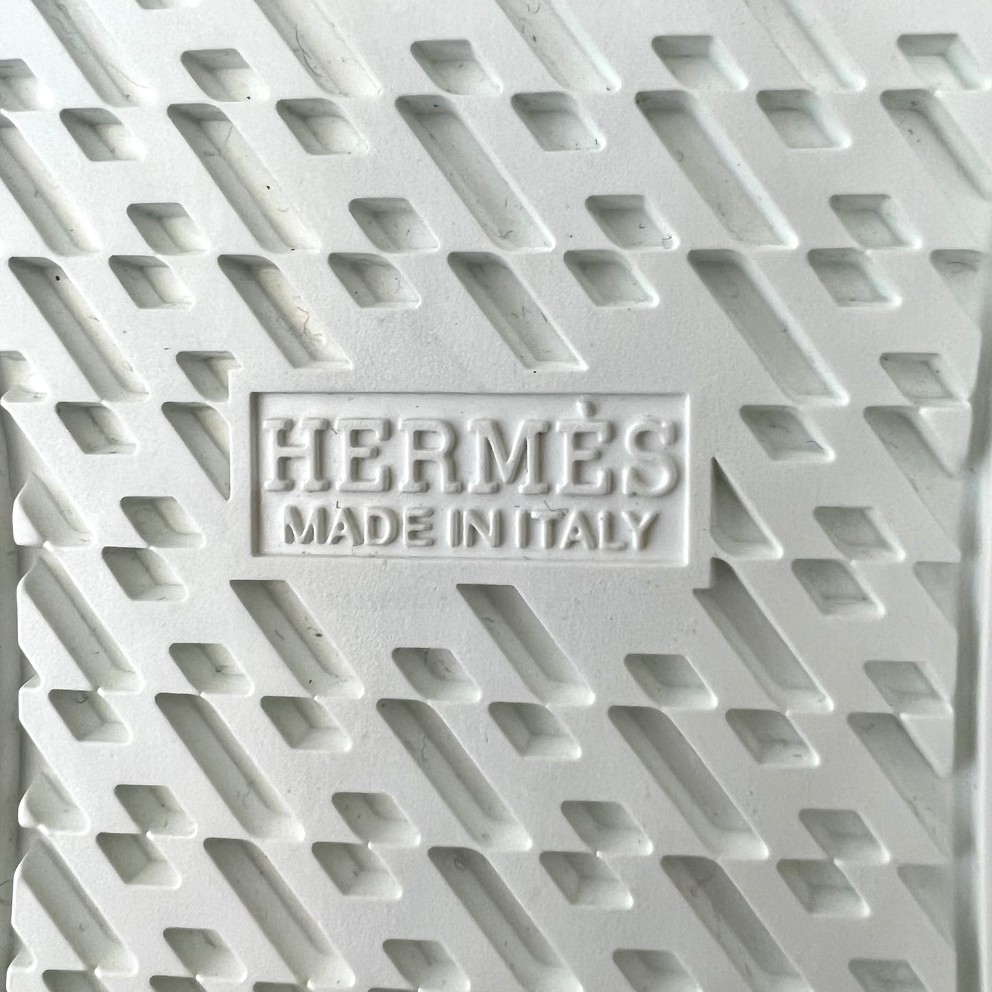 HERMES White Leather Avantage Sneakers Trainers Shoes Size 38 EU