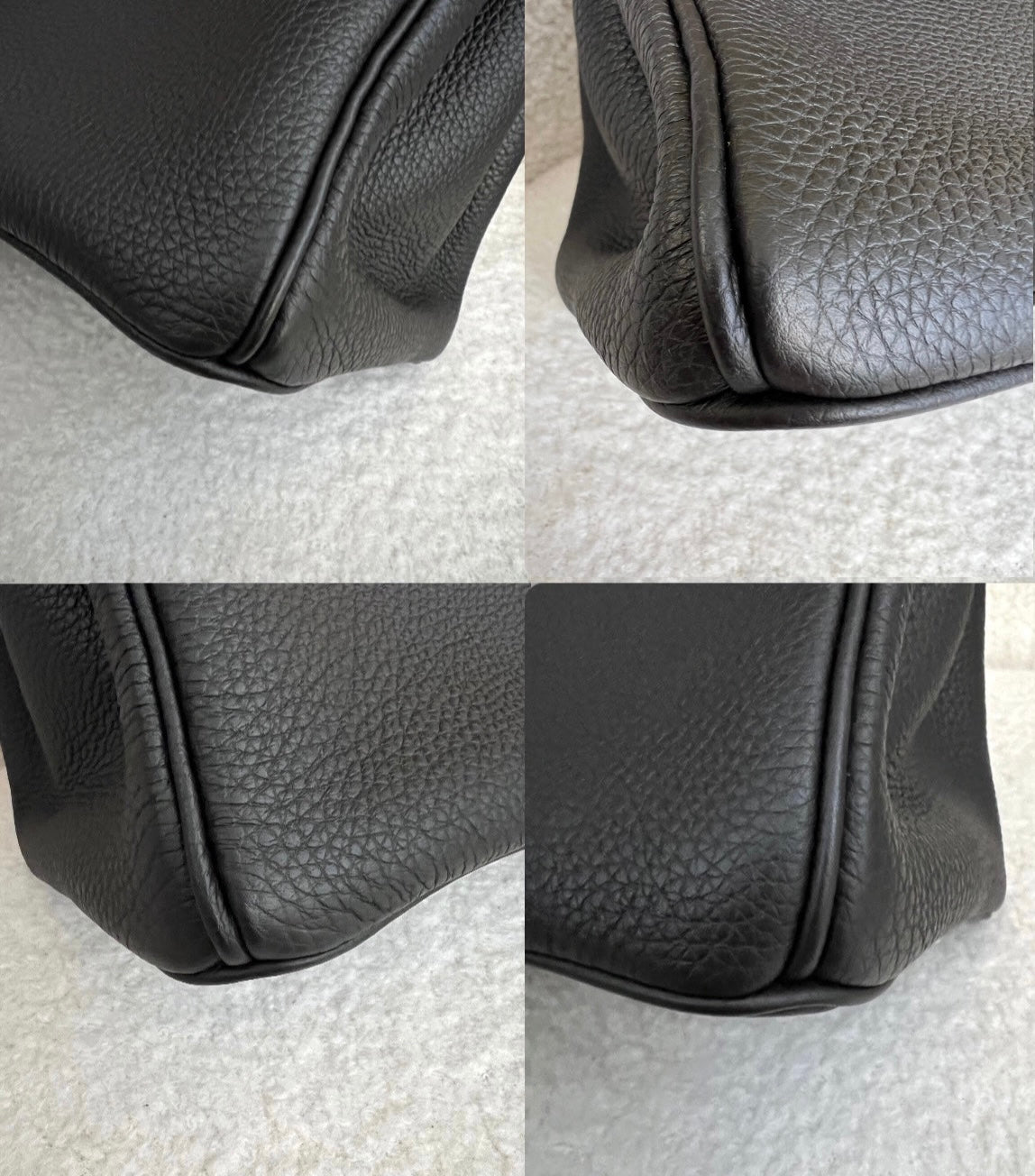 HERMES Birkin 30 Noir Black Togo Rose Gold Hardware Y Stamp