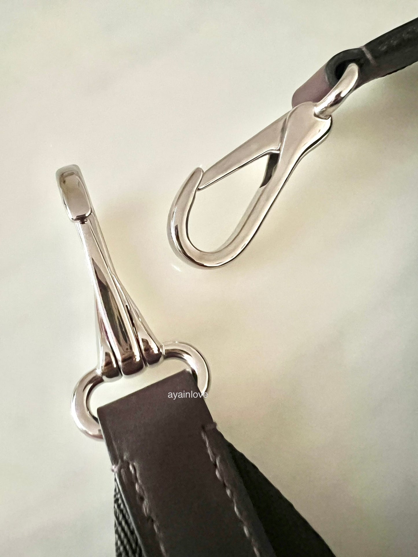 HERMES Grooming Canvas Navy Blue Brown Orange Bag Palladium Hardware D Stamp