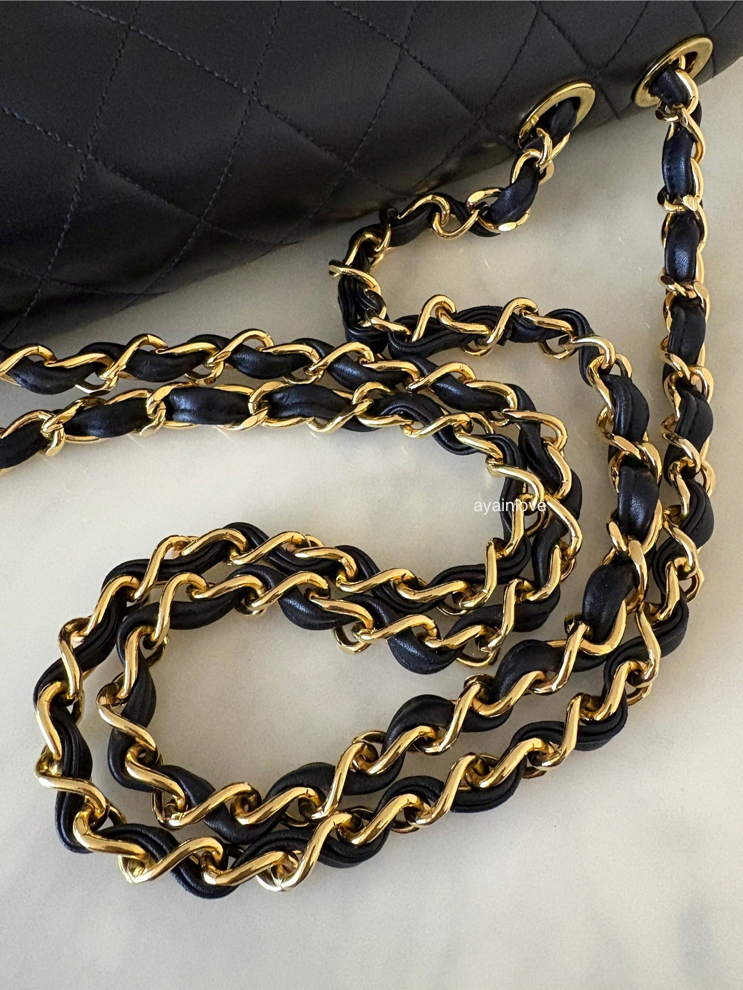 CHANEL Vintage Black Quilted Maxi XL Jumbo Classic Single Flap Oversized CC Bag 24KT Gold Plated Hardware Series 3