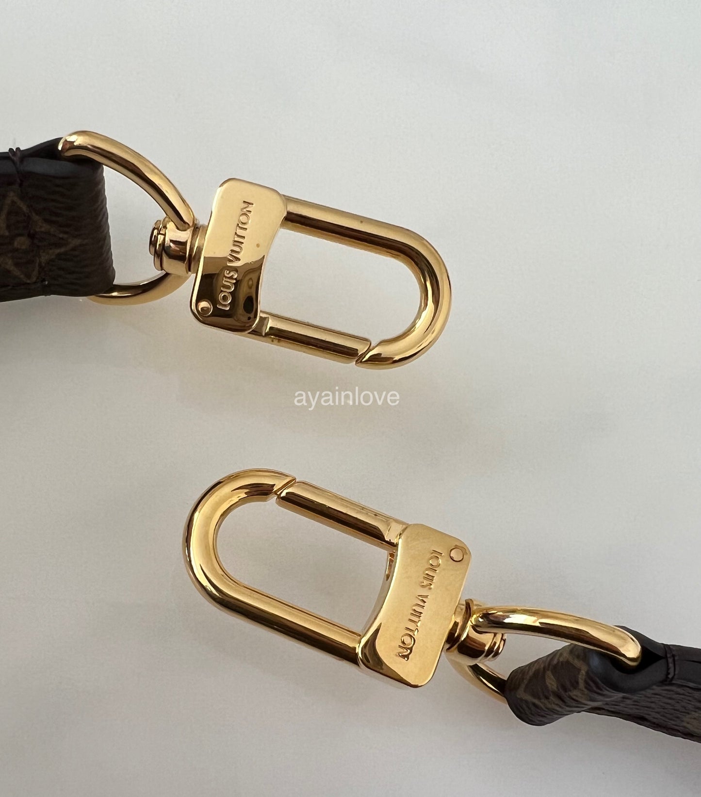 LOUIS VUITTON LV Adjustable Monogram Leather Shoulder Strap