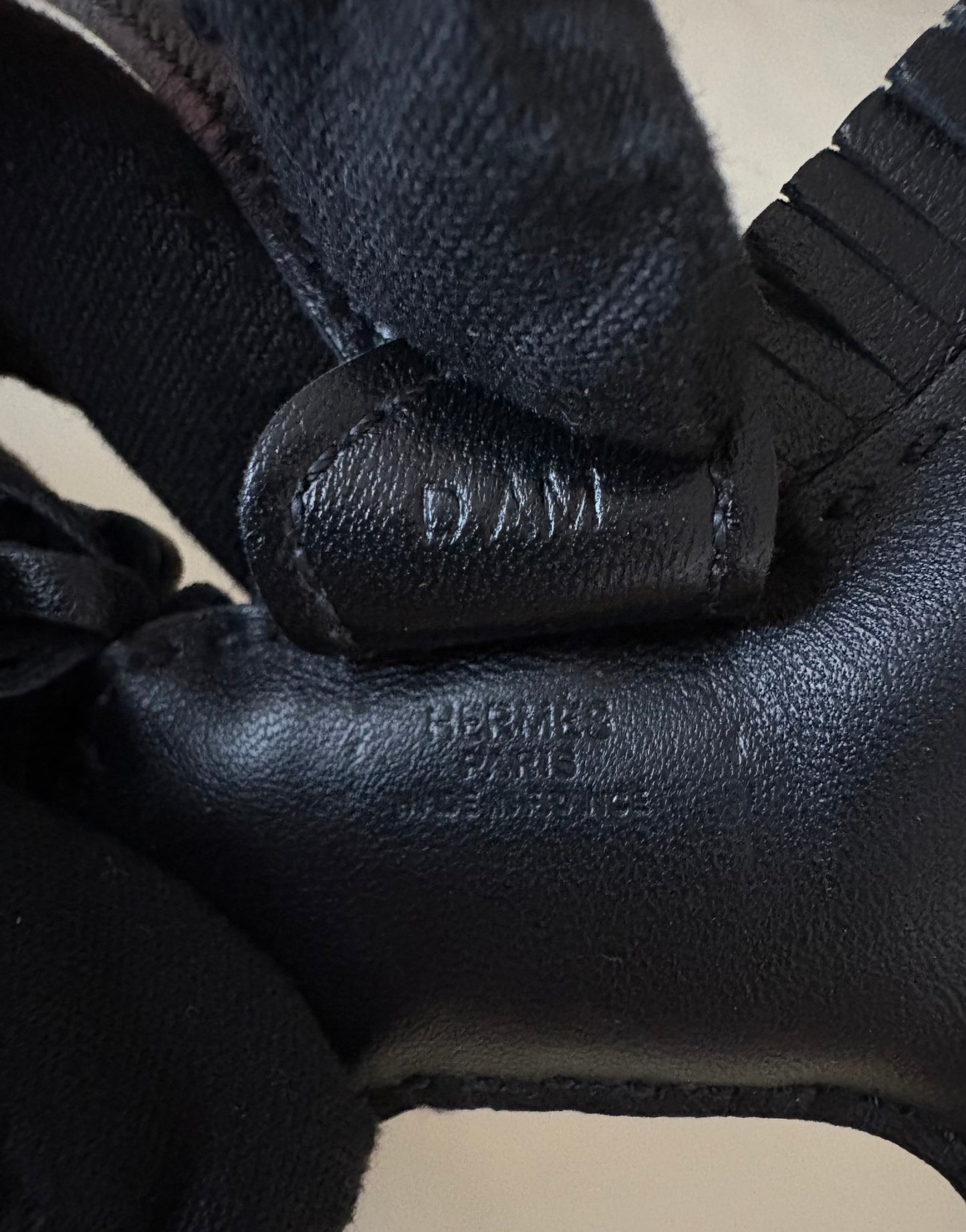 HERMES Rodeo PM So Black Bag Charm