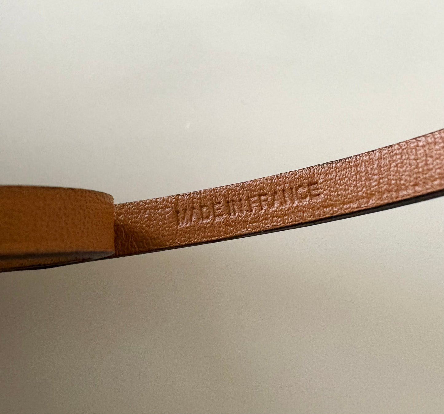 HERMES Oran Sandal Pink Brown Bag Charm