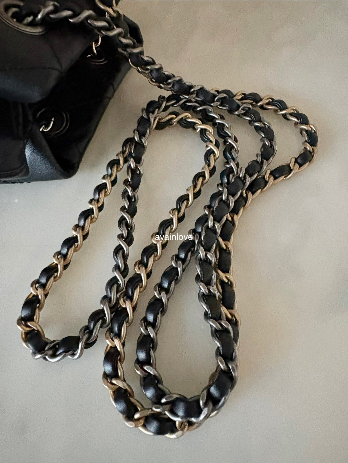 CHANEL Black Calf Skin Small Gabby Gabrielle Backpack Bag Mixed Hardware