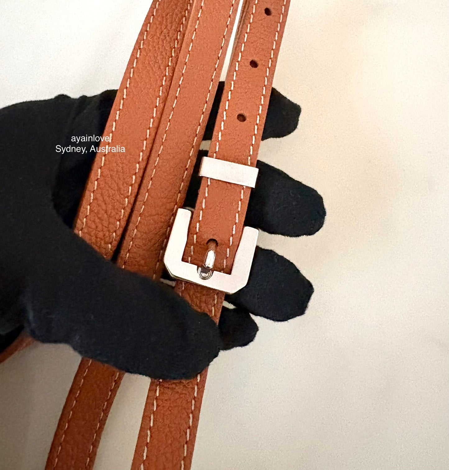 GOYARD Belvedere PM Goyardline Canvas/Calfskin Tan Black Messenger Bag Silver Hardware