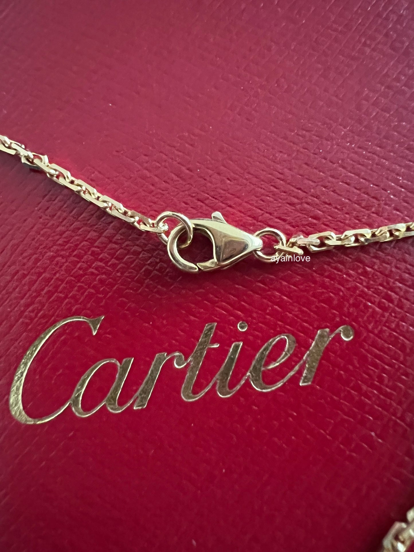 CARTIER LOVE 18KT Yellow Gold Pendant Necklace