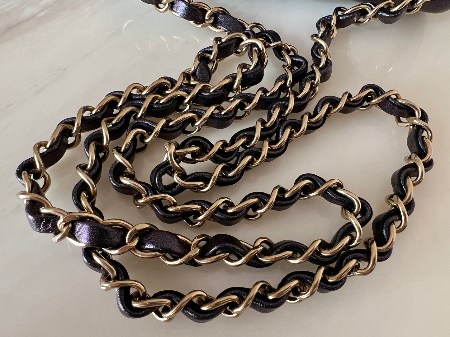 CHANEL 22B Iridescent Black (Purple Mermaid Undertone) Calfskin Square Mini Bag Light Gold Hardware