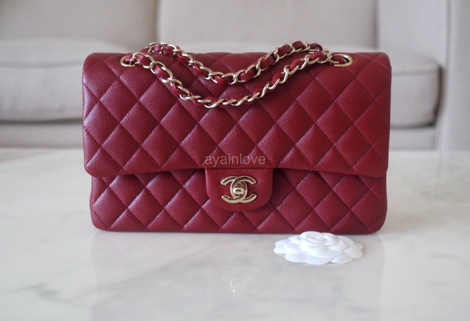 Bag of the Day 41: Chanel GABRIELLE Burgundy in Medium Lambskin Leather Bag  from 19B1 Collections 