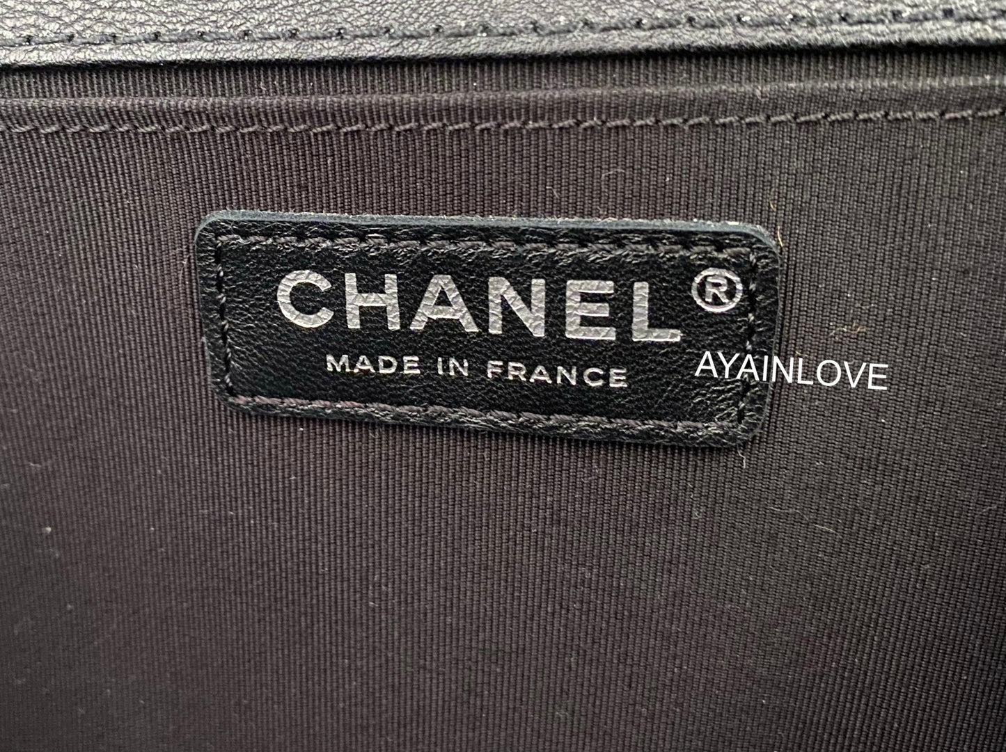 16A BLACK CALFSKIN OLD MEDIUM LEBOY FLAP BAG RUTHENIUM HARDWARE WITH TOP HANDLE