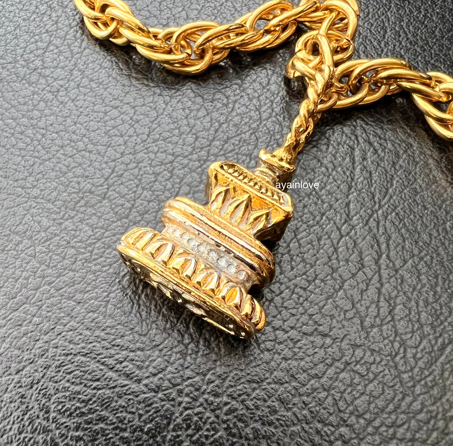 CHANEL 1980s Vintage Charms Medallion Chain Belt Necklace 24K Gold Plated Hardware