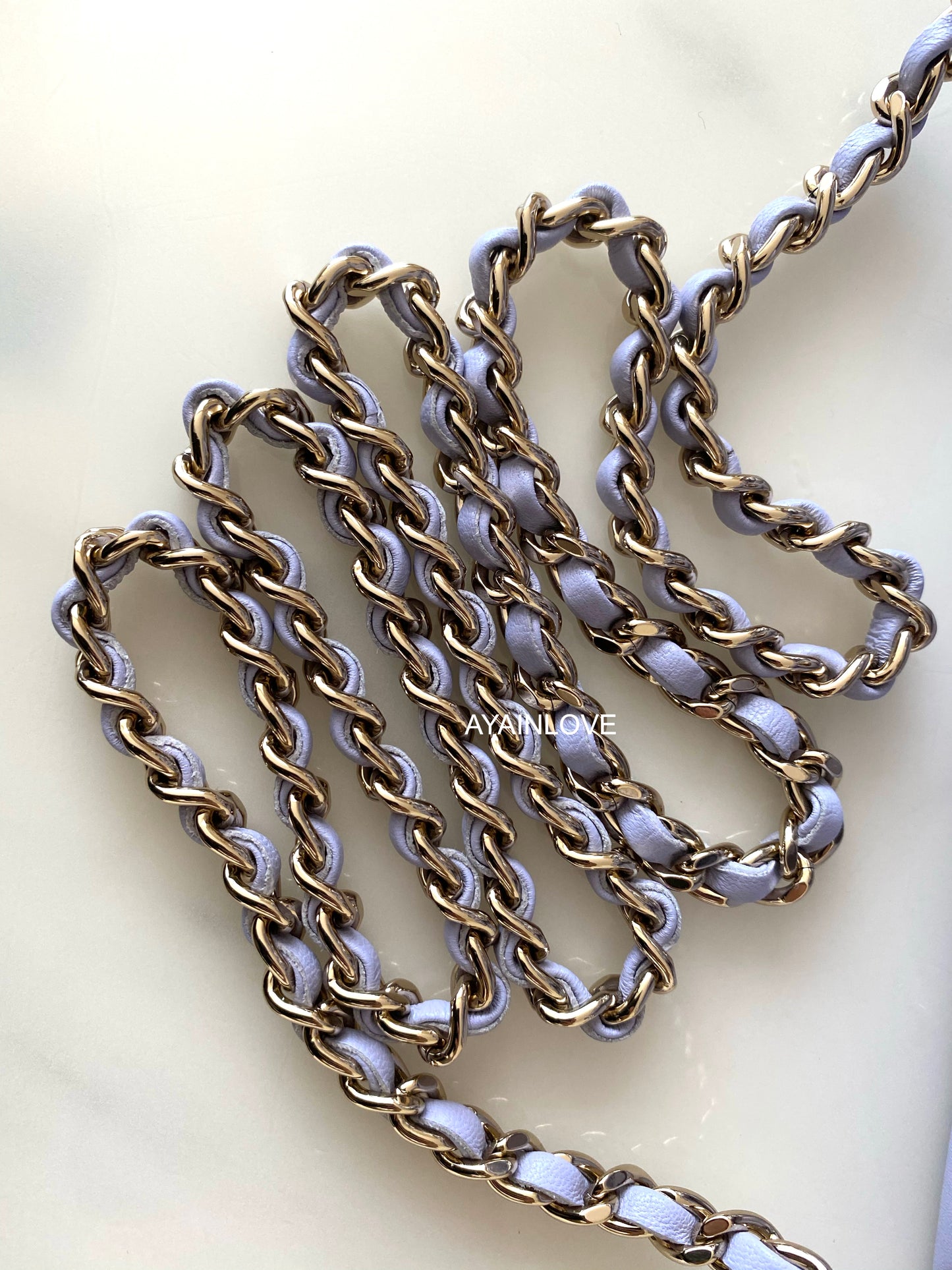 CHANEL 21K Purple Lambskin Top Handle Rectangular Mini Light Gold Hardware