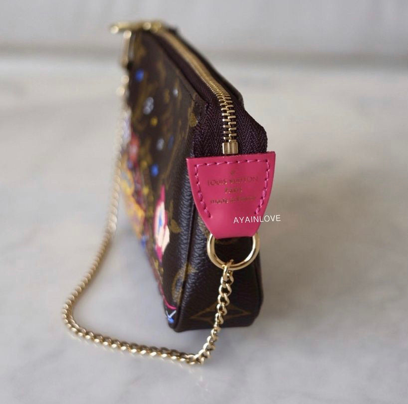 LOUIS VUITTON LV Mini Pochette Holiday Vivienne 2020 Roller Coaster