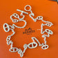 HERMES Farandole Long Necklace 80 Sterling Silver