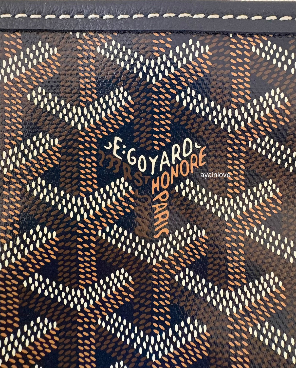 GOYARD St Saint Louis PM Navy Blue Tote Bag