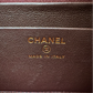 CHANEL Small Black Lambskin Zip Clutch on Chain Camera Bag Light Gold Hardware
