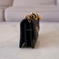 CHANEL 23S Black Caviar Wallet on Chain with Bag Charm Gold Hardware