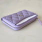CHANEL Light Purple Caviar New Style XL Zippy Card Holder Wallet Silver Hardware
