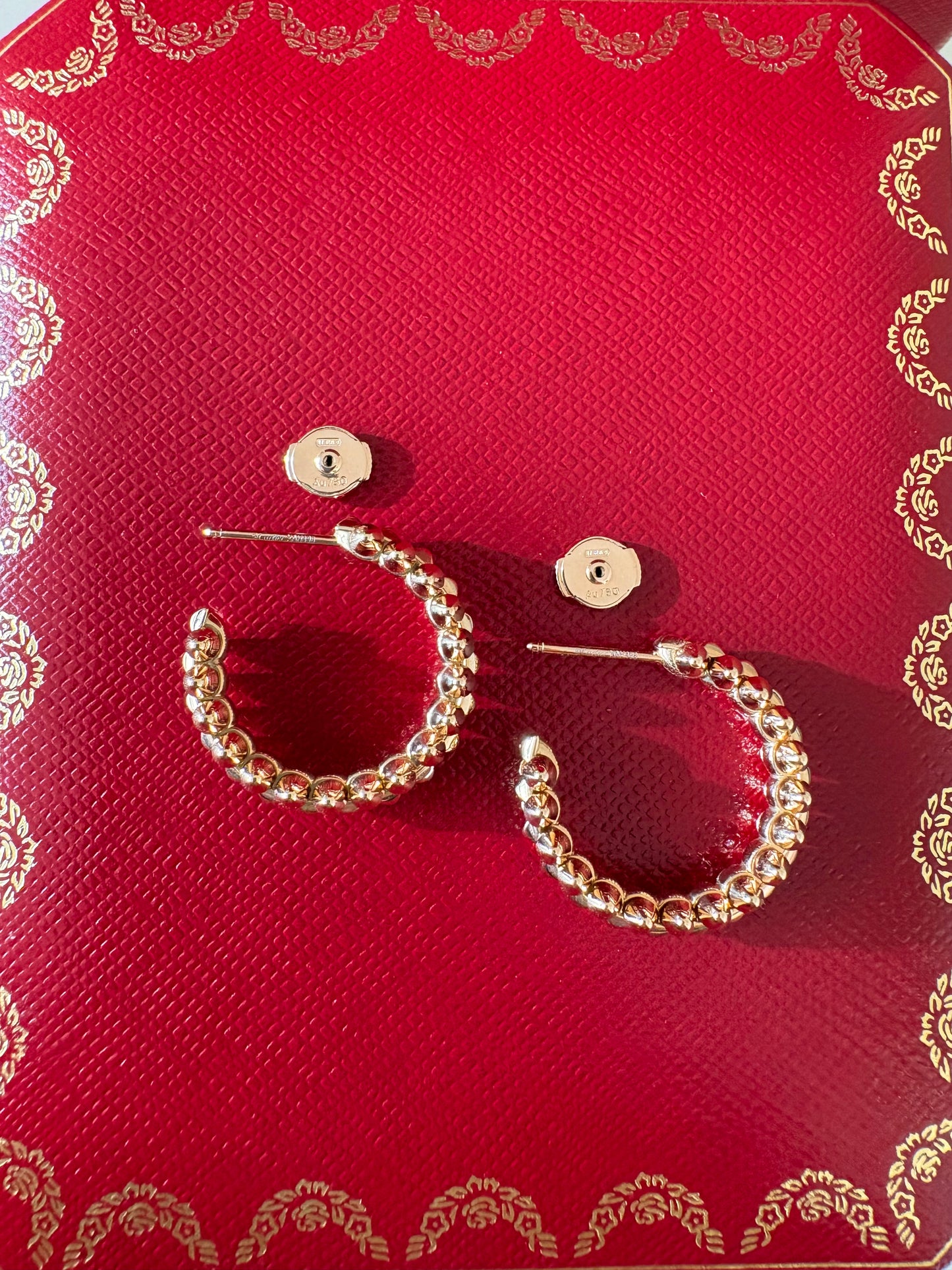CARTIER Clash 18KT Rose Gold Hoop Earrings Small Model
