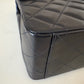 CHANEL Vintage Black Quilted Maxi XL Jumbo Classic Single Flap Oversized CC Bag 24KT Gold Plated Hardware Series 3