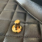 CHANEL 23S Black Caviar Wallet on Chain with Bag Charm Gold Hardware