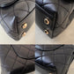 CHANEL Black Goatskin Coco Rainbow Handle Extra Mini 19cm Bag Light Gold Hardware