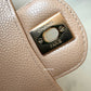 CHANEL Beige Clair Caviar Small Classic Flap Bag Gold Hardware