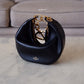 VALENTINO Vlogo Black Moon Zip Up Mini Hobo Bag Gold Hardware