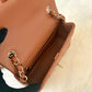 CHANEL 22S Caramel Brown Lamb Skin Rectangular Mini Light Gold Hardware
