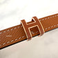 HERMES Pop H 15 Belt Gold Epsom Size 80 Rose Gold Hardware B Stamp