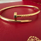 CARTIER 18KT Yellow Gold Small JUC Juste Un Clou Bracelet Size 15