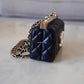 CHANEL 23A Black Lambskin CC Pearl Frame Clutch Bag Light Gold Hardware