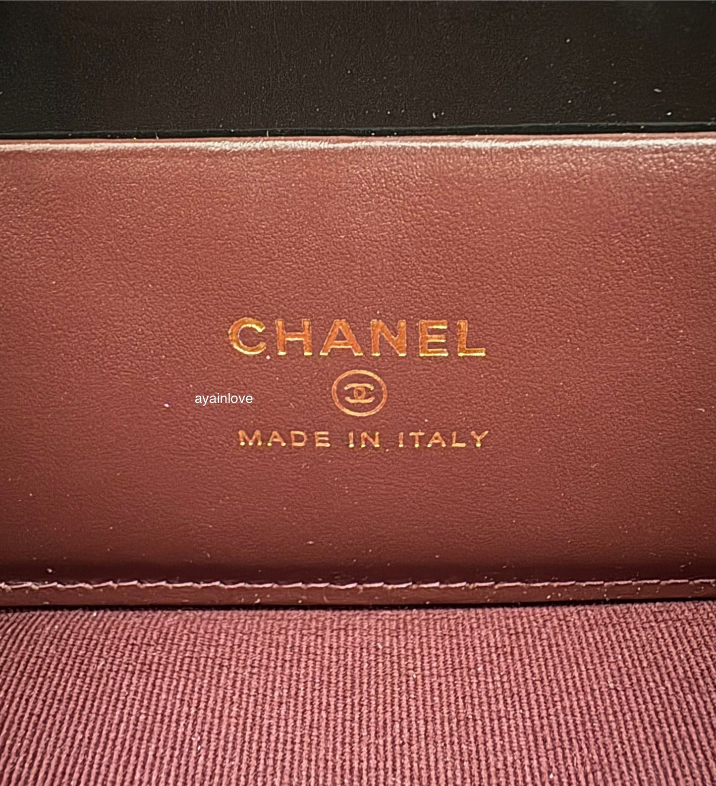 CHANEL 2025 Black Caviar Top Handle Flat Vanity on Chain Light Gold Hardware