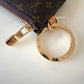 LV LOUIS VUITTON Monogram Phone-Card-Key Holder Gold Hardware