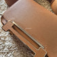 HERMES Geta Gold Evercolor Bag Palladium Hardware W Stamp