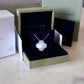 Van Cleef Arpels VCA White Mother of Pearl Magic Alhambra Pendant Necklace 18KT White Gold