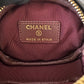CHANEL Black Lamb Skin Round Coin Purse Card Holder Gold Hardware