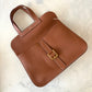 HERMES Halzan 31 Gold Clemence Gold Hardware D Stamp