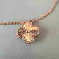 VAN CLEEF ARPELS VCA 18KT Yellow Gold Guilloche Vintage Alhambra Pendant Necklace