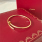 CARTIER 18KT Yellow Gold Small JUC Juste Un Clou Bracelet Size 15