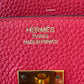 HERMES Birkin 35 Togo Rouge Pivoine Gold Hardware R Stamp