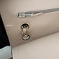 CHANEL 19S Iridescent Beige Lambskin Medium/Large Classic Flap Light Gold Hardware