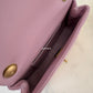 CHANEL 24S Pink Lambskin Twin Pearls Quilted Mini Flap Bag Adjustable Gold Hardware