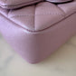CHANEL 21K Iridescent Pink Caviar My Perfect Square Mini Flap Bag Gold Hardware
