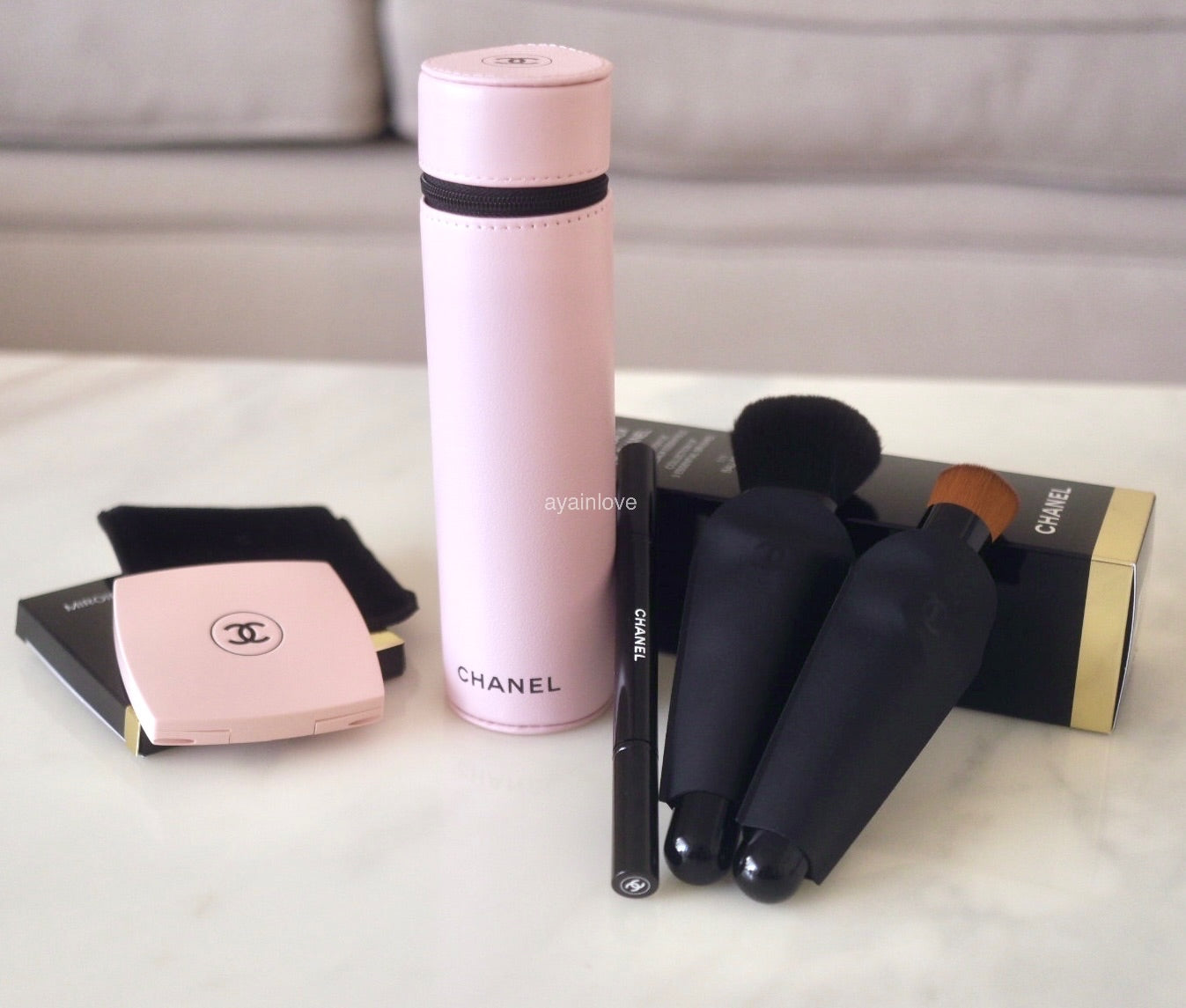 CHANEL Colour Codes Pink Ballerina Brush Set (3 Brushes) and