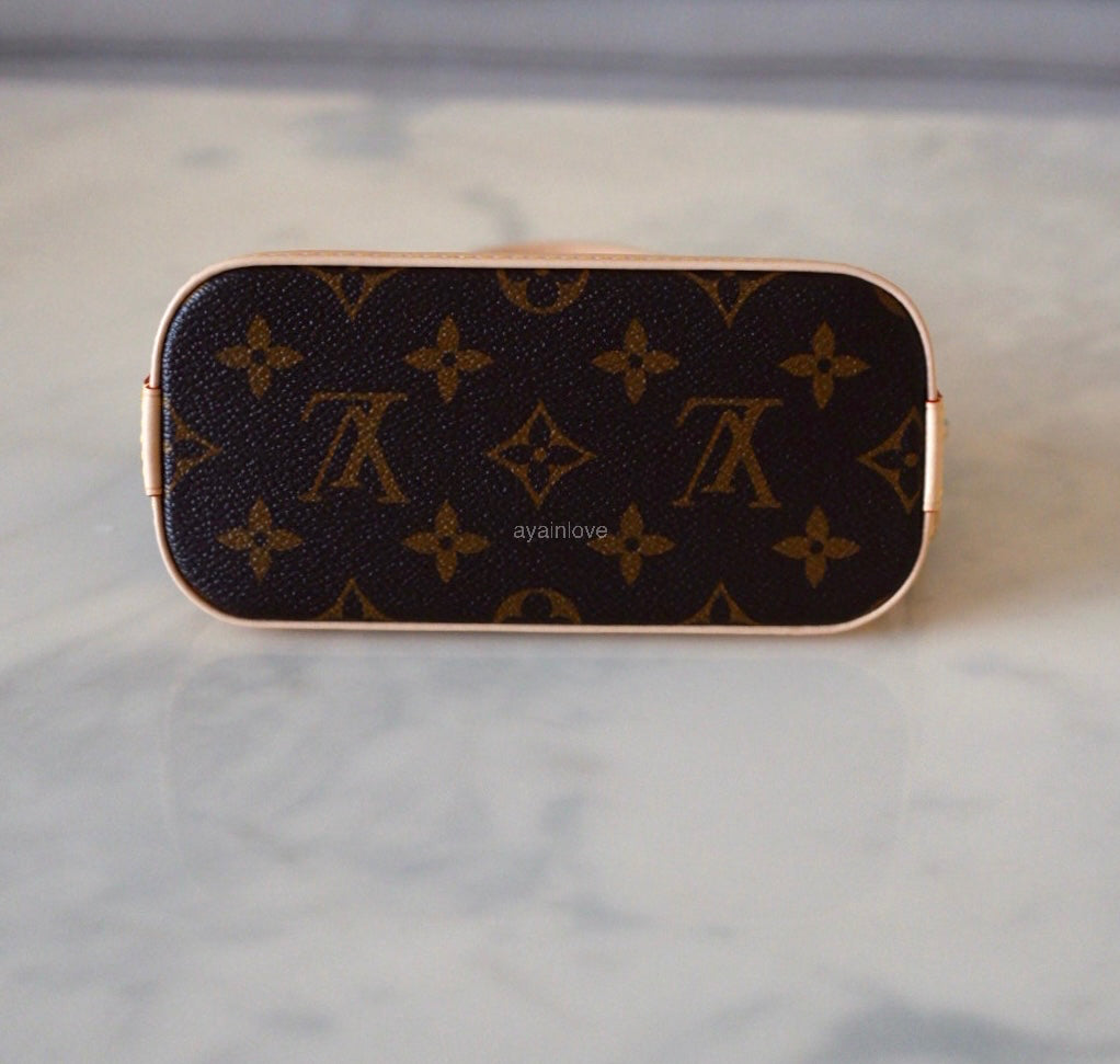 LOUIS VUITTON LV x TM Nano Alma Monogram Cherise Gold Hardware